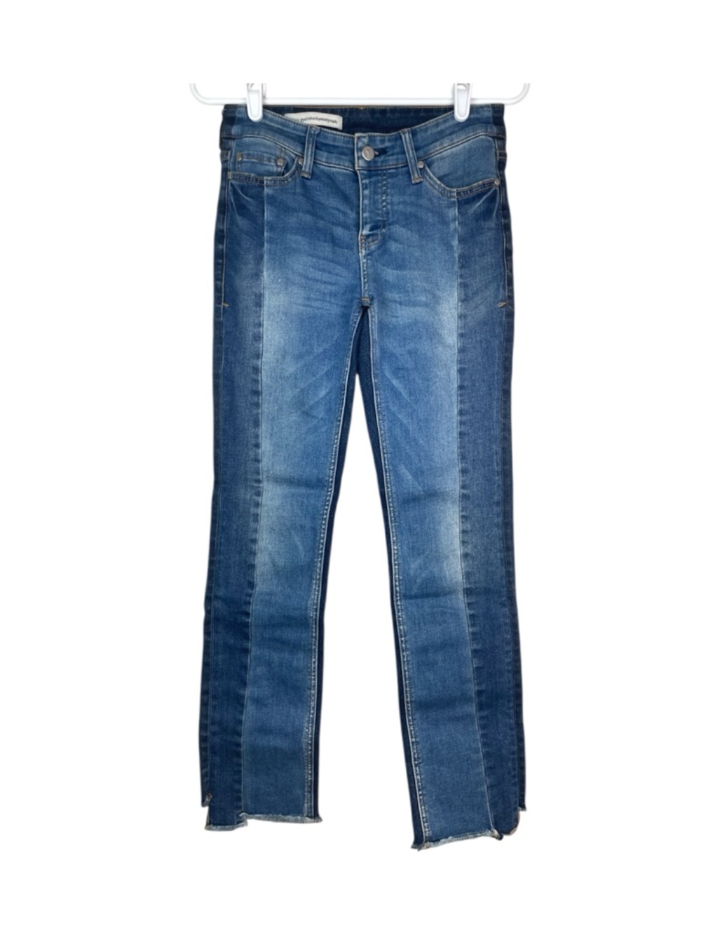 Anthropologie Pilcro and the Letterpress Parallel Two Tone Cropped Jeans